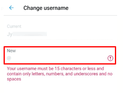 change your username on twitter