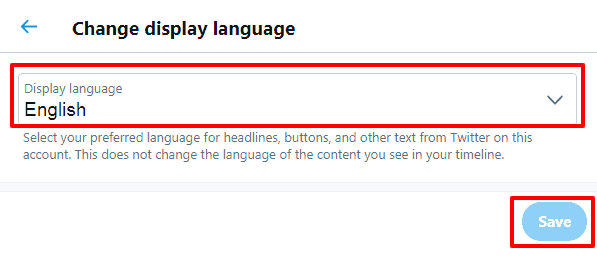 change display language on twitter