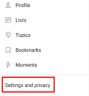 twitter settings and privacy