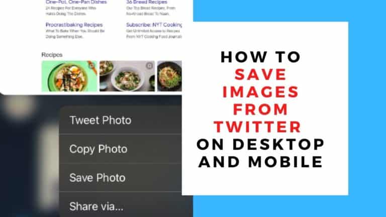 How to Save Images From Twitter on Desktop and Mobile