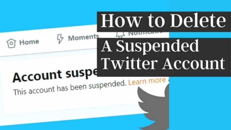 How to Delete a Suspended Twitter Account