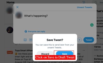 save twitter draft on computer