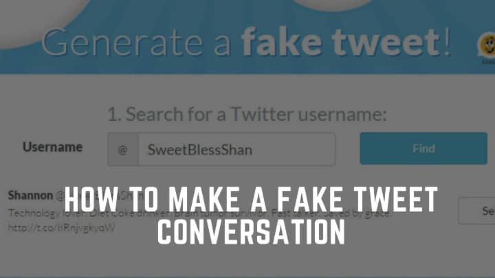 Fake Tweet Generator - How to make a fake tweet conversation