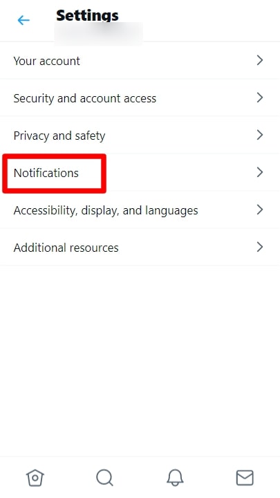 go to “Notifications
