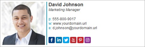  add your Twitter handle in your email signature