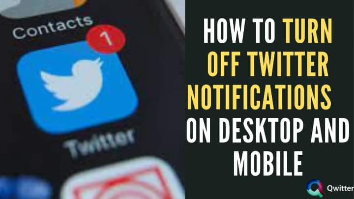 Turn off Twitter Notifications