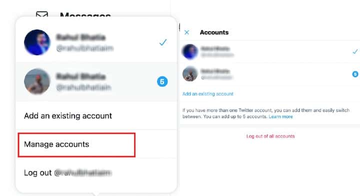 log out of all connected twitter accounts from one place. 