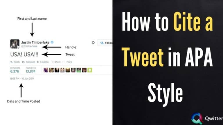 How to Cite a Tweet in APA Style | Format & examples