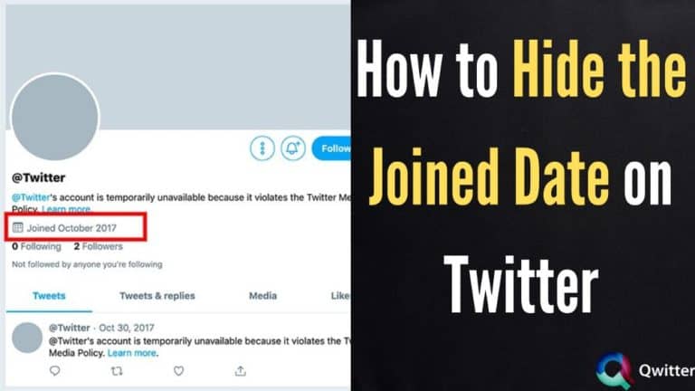 How to Hide Joined Date or Birthday on Twitter