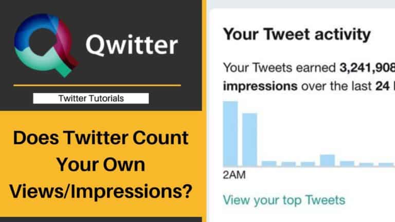 Does Twitter Count Your Own Views/Impressions?