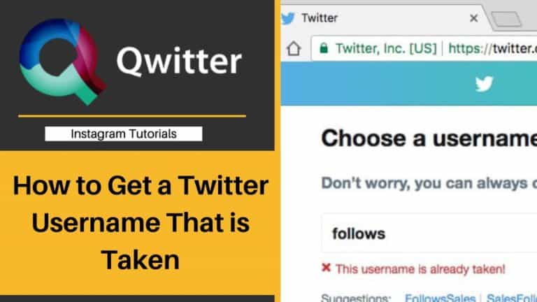 How to Get a Twitter Username That is Taken